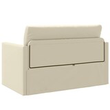 thumbnail of vidaXL Schlafsofa 110cm Creme Kunstleder