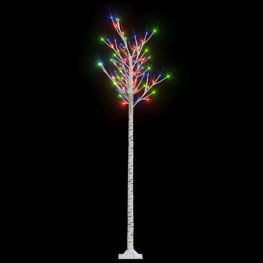 Weihnachtsbaum 200 LEDs 2,2 m Mehrfarbig Weide Indoor Outdoor