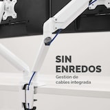 thumbnail of Fellowes Brazo para monitor doble horizontal Platinum  con 2 puertos USB, tamaño máximo monitor 32", fijación de pinza o atornillado a la mesa