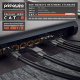 thumbnail of Primewire 1x Netzwerk-Adapter RJ-45 (Ethernet) zu Netzwerkkabel, Netzwerkstecker RJ45 CAT 8 - Gigabit Ethernet LAN Kabel - 40 Gbit/s, schwarz