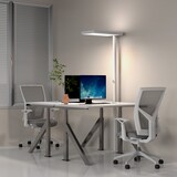 thumbnail of LED Stehlampe Büro LUMANOVA IP40 / 4000K / 80W Alu weiß hjh OFFICE