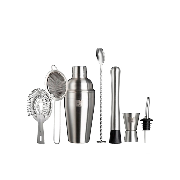 Set 7 cocktail plus in acciaio inox e polipropilene.