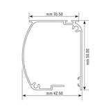 thumbnail of Zanzariera Universale Scorrimento Orizzontale Per Porte Portafinestra Balconi A Rullo Avvolgibile Telaio Alluminio In Kit Colore Bianco 120 x 250 cm