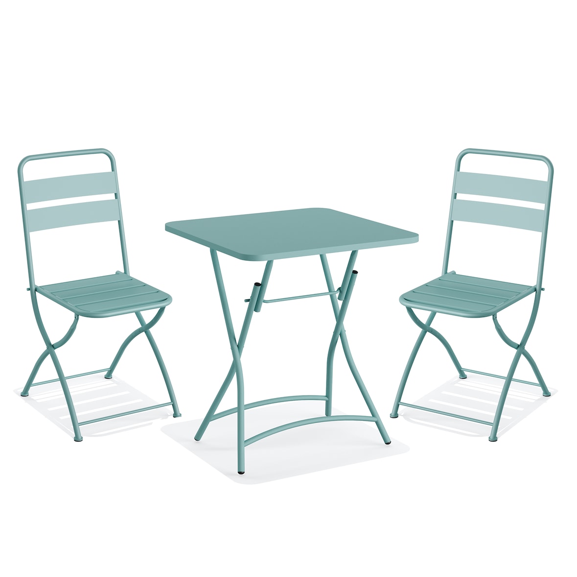 Ensemble table & 2 chaises Bistro Breeze - Veba couleur bleu