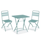 thumbnail of Ensemble table & 2 chaises Bistro Breeze - Veba couleur bleu