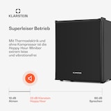 thumbnail of Happy Hour Minibar 5-15°C EEK G lautlos 23dB LED-Licht Schwarz