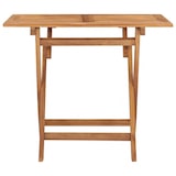 thumbnail of vidaXL Inklapbare massief houten tuinset teak : Uitvoering - met armleuning, Vorm - Rechthoekig, Afmeting - 90 x 60 x 75 cm, Onderdeel - 5 st.