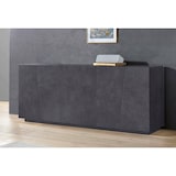 thumbnail of Dmora Credenza Sven, Madia da cucina a 4 ante e 3 cassetti, Buffet da soggiorno, 100% Made in Italy, cm 220x43h86, Ardesia