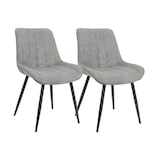 thumbnail of METRO PROFESSIONAL Chaise de restaurant Carla, acier/plastique, gris, lot de 2