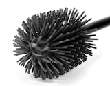 thumbnail of WC-Garnitur - schwarz - Stiel mit grauem Silikonbürstenkopf - 10 WC-Bürsten