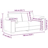 thumbnail of vidaXL Sofa Taupe 180 x 80 x 82 cm Stoff