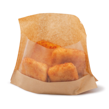 Bolsas Con Base Y Ventana 'Kangoo Pack' 40 G/M2 + 15 Pp 14X16/12X3 Cm Natural Kraft (100 unidades)