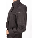 thumbnail of Chef Works® Damenkochjacke GRAMERCY LIGHT & 100% Baumwolle, Urban, Reißverschluss, Denimblack, Größe  S