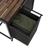 thumbnail of tectake Panier à linge avec étagère, style industriel - 34 x 74 x 72 cm - 405164