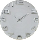 thumbnail of Wanduhr Annika 2sort Ø.36 cm Kunststoff weiß/grau