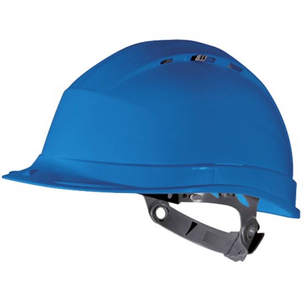 Casque de chantier - Serrage glissière 54 à 62cm BLEU - DELTAPLUS