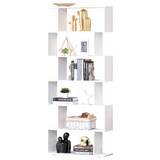 thumbnail of HOMCOM Libreria Moderna a Muro con 6 Ripiani in Legno 80x24x191cm