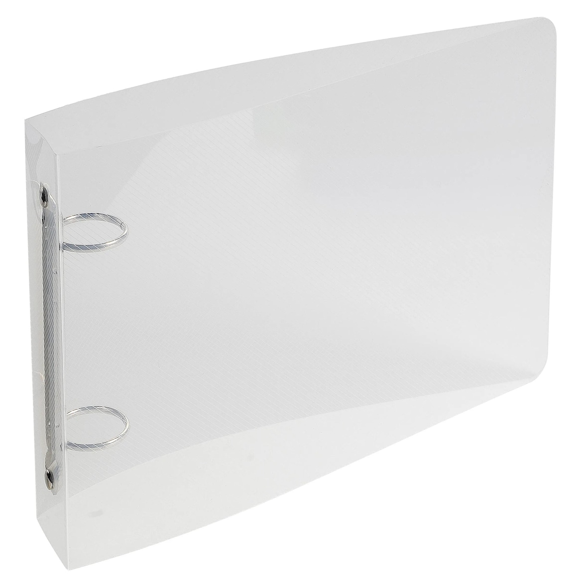 Exacompta 51091E 10x Ringbuch aus PP 700µ, 2 Ringe 25mm, Rücken 35mm, 16x24cm für DIN A5 - Kristall