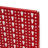 thumbnail of Pannello forato porta utensili da appendere a muro in acciaio 100x50 cm -  Rosso