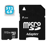 thumbnail of Carte Micro SD 512 Go Classe U3 Mémoire à Transfert Rapide Adaptateur Fourni YONIS