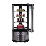 thumbnail of METRO PROFESSIONAL Vitrine réfrigérée de table panoramique GRV1100, Ø 48 x 103 cm, 100 L, argent / noir