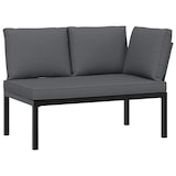 thumbnail of vidaXL 3-tlg. Garten-Sofagarnitur mit Kissen Schwarz Aluminium
