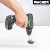 thumbnail of WAGNER Anschraubplatten RUND 4tlg. Set kombinierbar - Ø 50 x 30 mm, Gewinde M10 x 28 mm, Kunststoff schwarz - 12398604