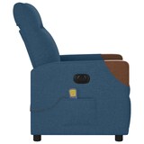thumbnail of vidaXL Massagesessel Elektrisch Blau Stoff