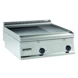 thumbnail of Elektro-Grillplatte glatt-gerillt hartverchromt mit 2 Heizzonen Tischgerät