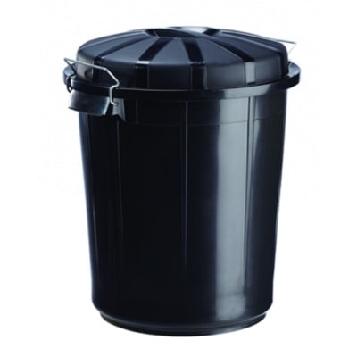 Poubelle de Rue Noir 70L