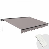 thumbnail of 3x4m elektrische luifel in taupe aluminium