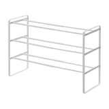 thumbnail of Yamazaki Schuhregal mit 3 Ablagen weiß ausziehbar platzsparend schmal Metall Schuhablage für 9-12 Paar Schuhe 41-70x46x25cm "FRAME"