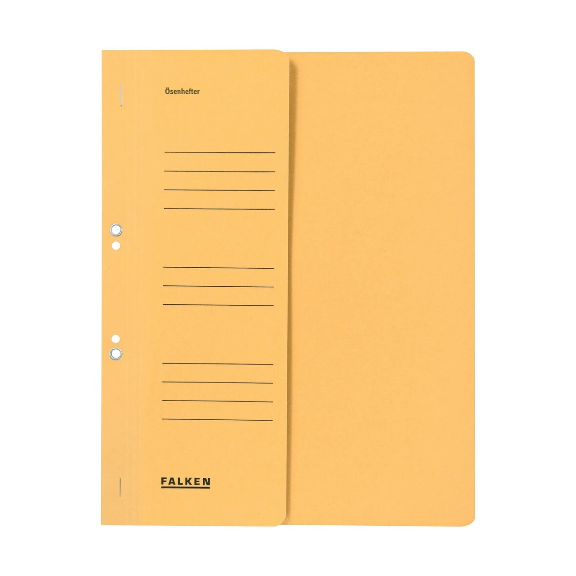 Falken 80000540 Ösenhefter für DIN A4, 250g/m2 Manila-RC-Krt., 1/2 Vorderd., Behördenheftung - Chamois