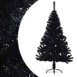 thumbnail of vidaXL Künstlicher Halb-Weihnachtsbaum mit Ständer Schwarz 150 cm PVC