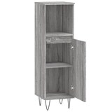 thumbnail of vidaXL Badschrank Grau Sonoma 30x30x100 cm Holzwerkstoff