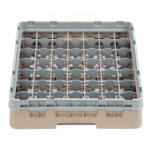 Cambro Gläserspülkorb beige mit 49 Fächern max Glashöhe 9,2cm. Dieser Gläserspülkorb bietet