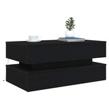 thumbnail of vidaXL Couchtisch mit LED-Leuchten Schwarz Eichen-Optik 90x50x40 cm