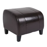 thumbnail of Hocker Sitzwürfel Sitzhocker Emmen, Leder + Kunstleder, 37x45x47 cm FSC®-zertifiziert ~ braun