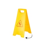 thumbnail of METRO PROFESSIONAL Warnschild, PP, 30 x 3 x 6.2 cm, gelb