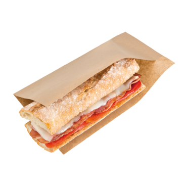 Bolsas Abiertas Pinchos, Hot Dogs 'Open Pack' 35 G/M2 + 10 Peld 25X13/10 Cm Natural Kraft (100 unidades)