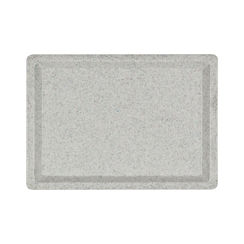 Fiberglastablett - Granit Melange, Euronorm 530×370, Glass - Spitze Ecken