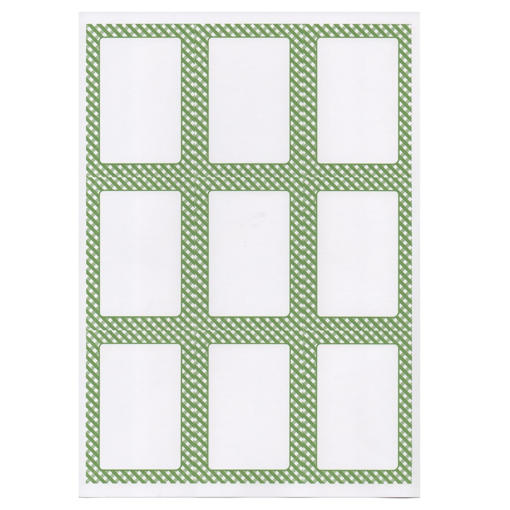 100 Hojas Din A4 9 Etiquetas Rectangulares  6,3X9 Cm Blanco Papel
