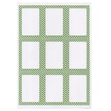 thumbnail of 100 Hojas Din A4 9 Etiquetas Rectangulares  6,3X9 Cm Blanco Papel