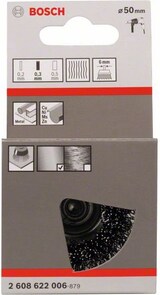 thumbnail of Topfbürste, Stahl, gewellter Draht, 50 mm, 0,3 mm, 4500 U/ min