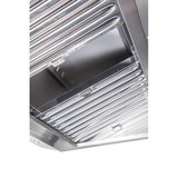 thumbnail of KBS Wandhaube Trapezform 2000x1100x450 mm Flammschutzfilter Typ F1 Edelstahl