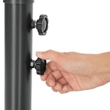 thumbnail of tectake Parasol zweefparasol Ciccio Ø 350cm met beschermhoes - grijs - 403428