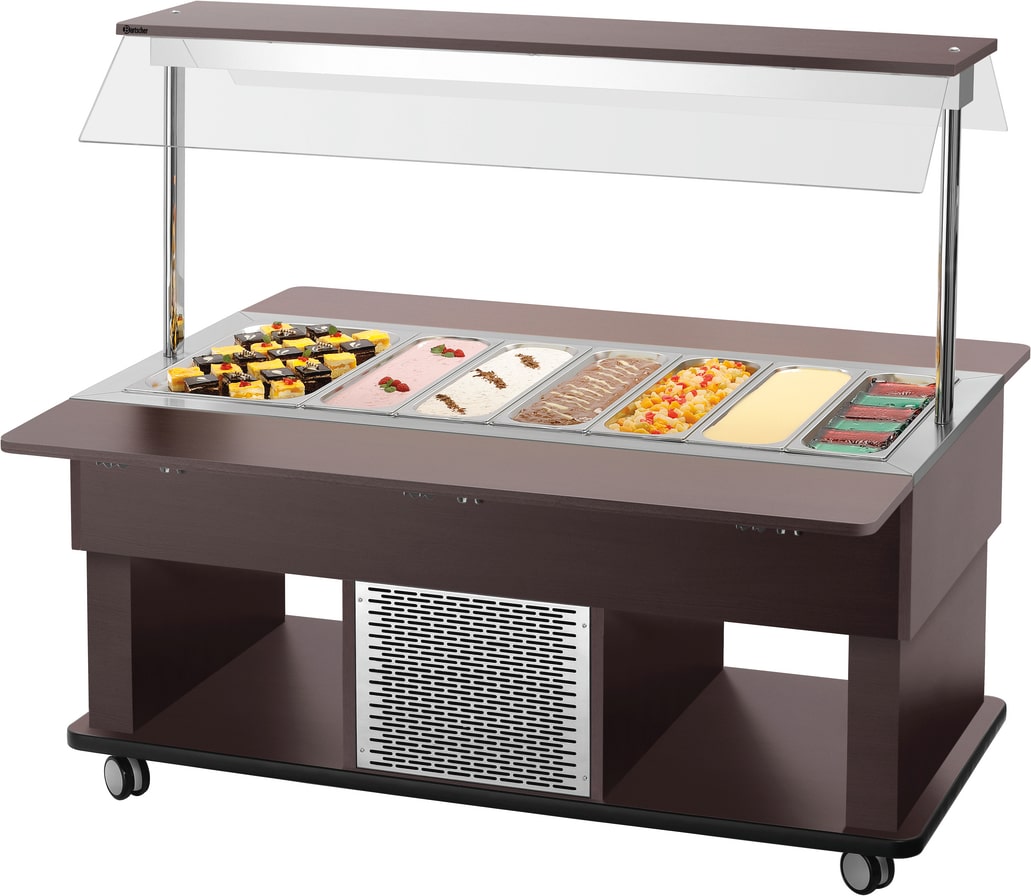 Bartscher Buffetwagen Kids K4110-150W, fahrbar, 230 V