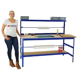 thumbnail of Packtisch Tiger | Tragkraft 300 kg | HxBxT 150x180x75 cm | Blau