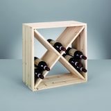 thumbnail of Cantinetta portabottiglie cubo modulare infinito in legno massello naturale Alberiamo