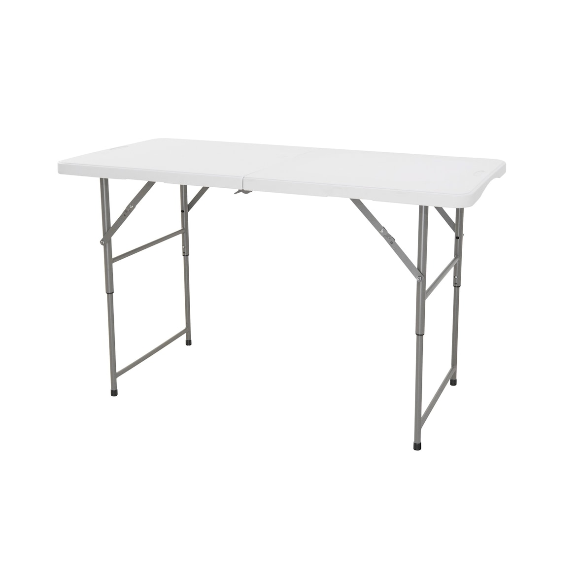 Wellhome - Höhenverstellbarer Klapptisch mit Griff 122x60x50-74 cm